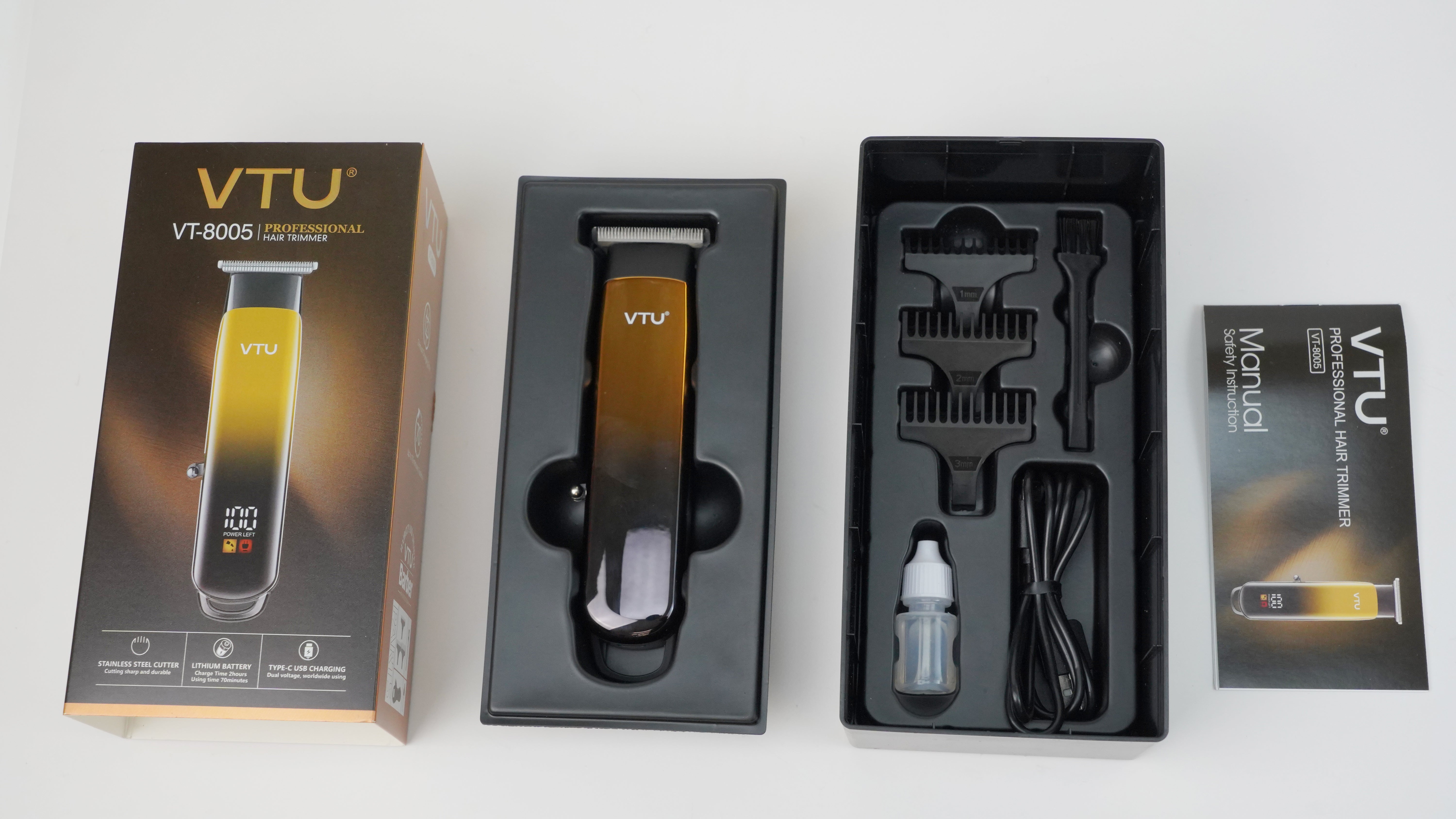 VTU VT-8005 Cordless Hair Trimmer for Men