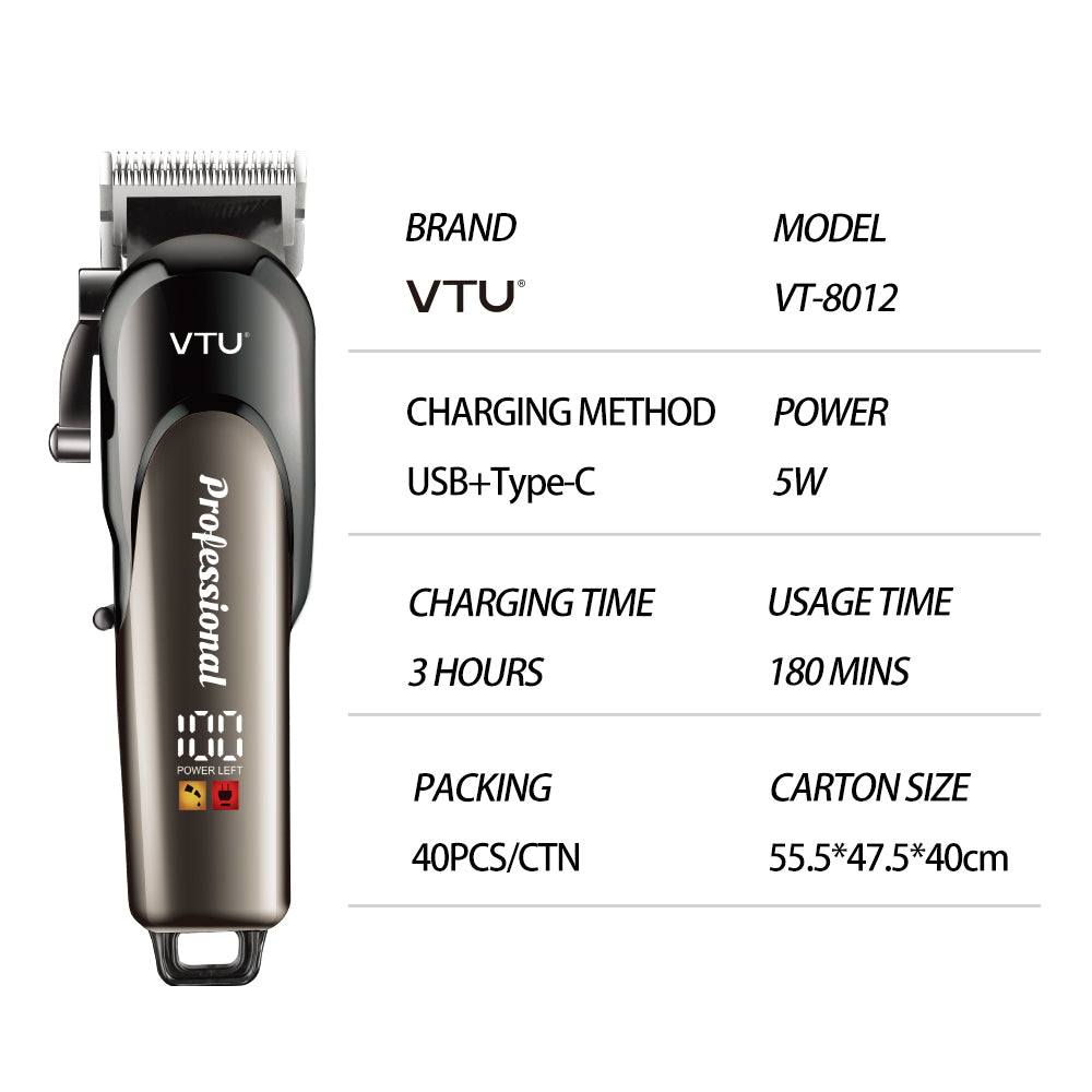 VTU VT-8012 Professional Hair Trimmer for Men