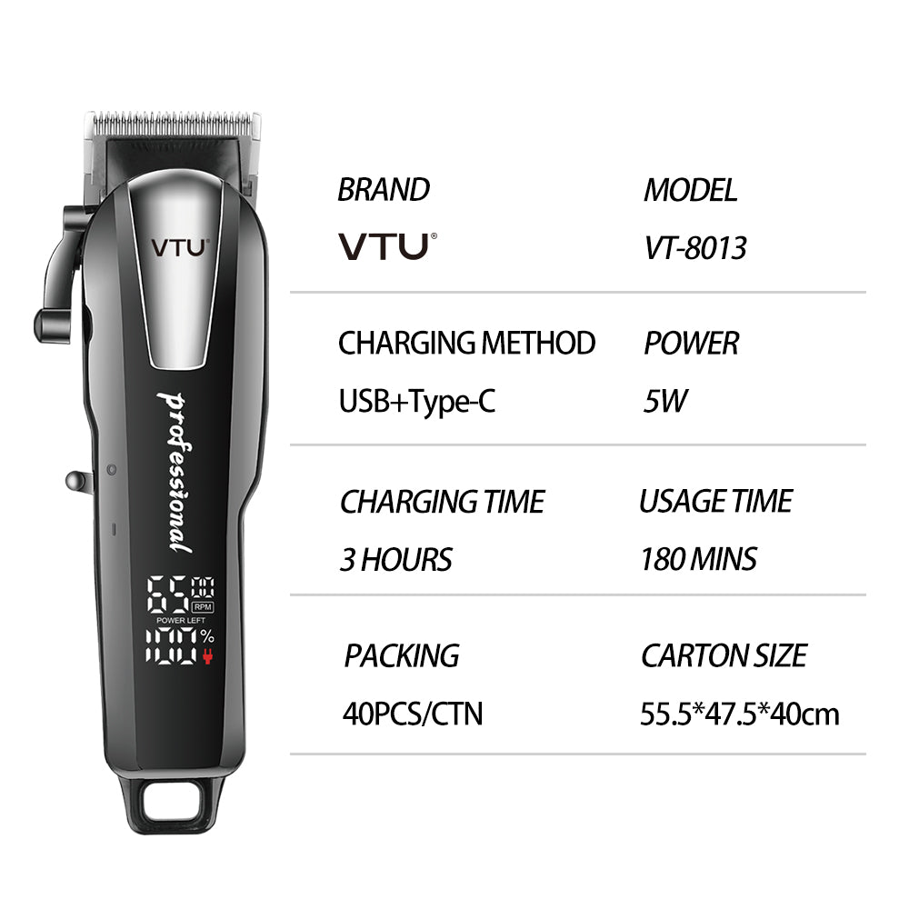 VTU VT-8013 Professional Hair Trimmer for Men