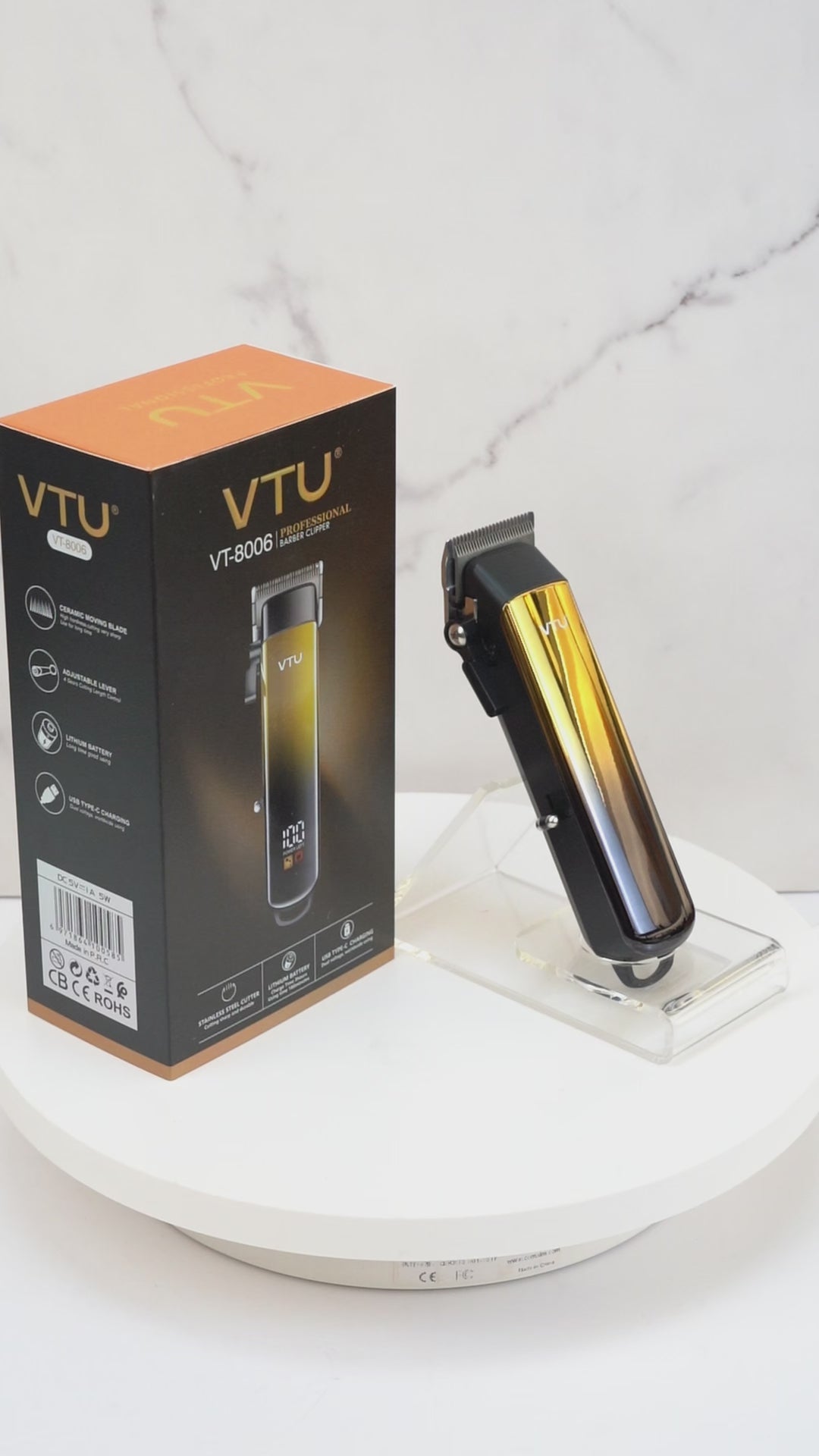 VTU VT-8006 Professional Hair Trimmer for Men